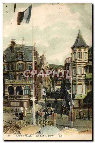 Cartes postales Trouville La Rue De Paris