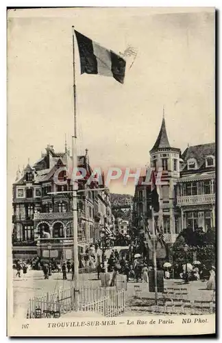 Cartes postales Trouville sur Mer La Rue De Paris