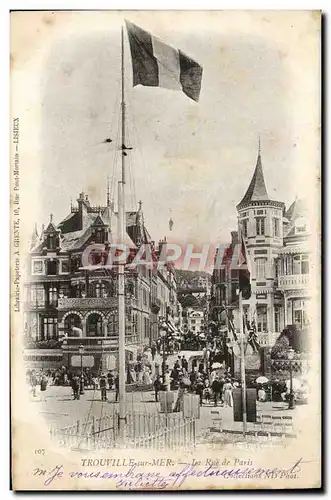 Cartes postales Trouville sur Mer La Rue De Paris