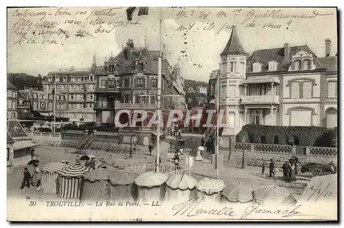 Cartes postales Trouville La Rue De Paris