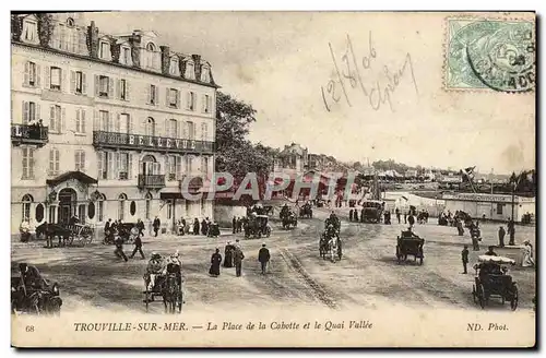 Ansichtskarte AK Trouville Sur Mer La Plage de La Cathotte le Quai Vallee