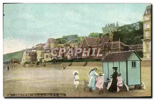 Cartes postales Trouville Chalets et villas de la plage