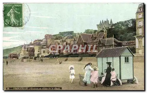 Cartes postales Trouville Chalets et villas de la plage