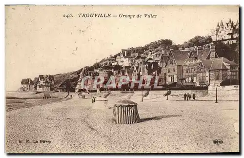 Ansichtskarte AK Trouville Groupe de villas