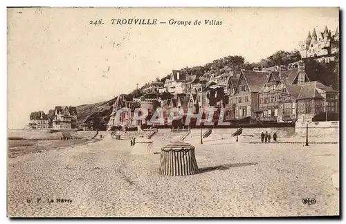 Cartes postales Trouville Groupe de villas