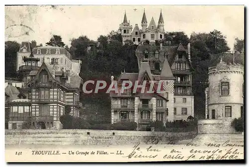 Cartes postales Trouville un groupe de villas