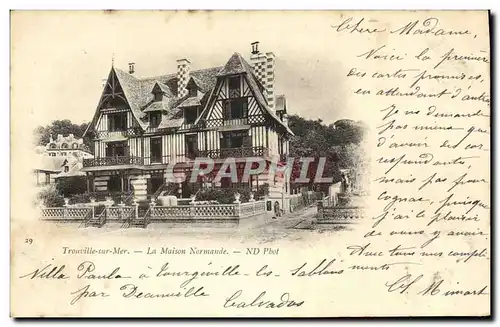 Cartes postales Trouville La maison normande