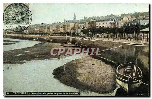 Ansichtskarte AK Trouville Vue generale prise du pont de la Touques