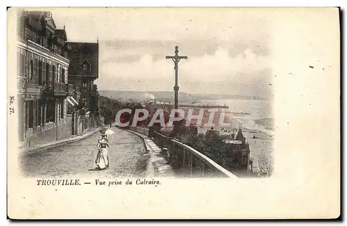 Cartes postales Trouville vue prise du calvaire