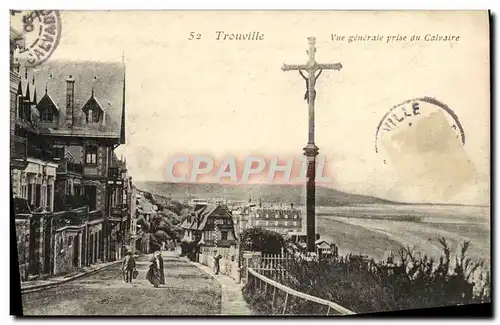 Cartes postales Trouville Vue generale prise du calvaire