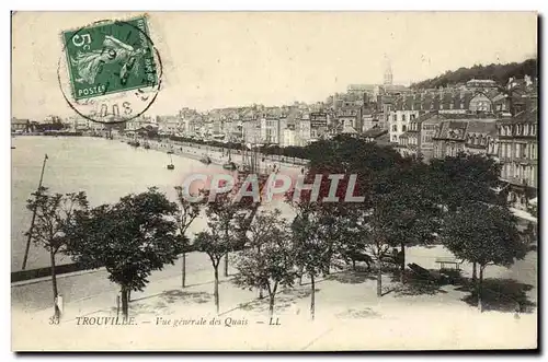 Ansichtskarte AK Trouville Vue generale des quais