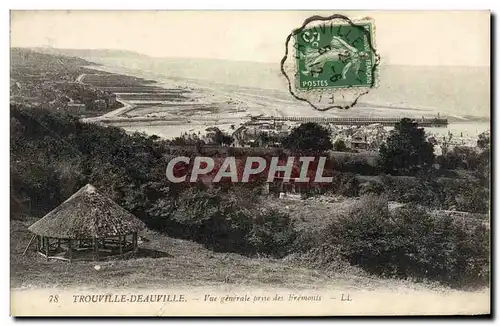 Cartes postales Trouville Vue generale prise des fremonts