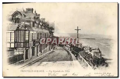 Ansichtskarte AK Trouville Sur Mer vue generale des villas