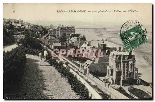 Cartes postales Trouville Sur Mer Vue generale des villas