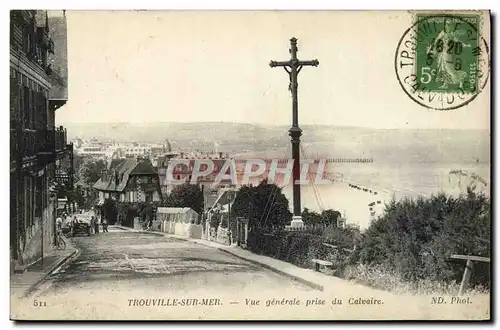 Ansichtskarte AK Trouville Sur Mer Vue Generale prise du calvaire