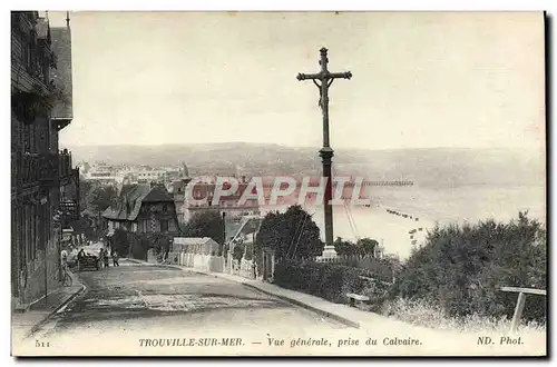 Ansichtskarte AK Trouville Sur Mer Vue Generale prise du calvaire