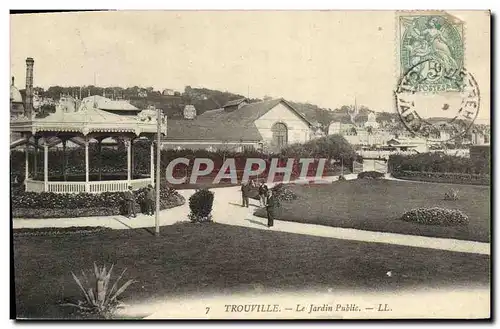 Cartes postales Trouville Le Jardin public