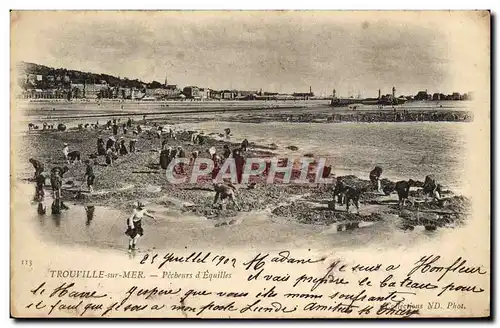 Cartes postales Trouville Sur mer pecbeurs d&#39equilles