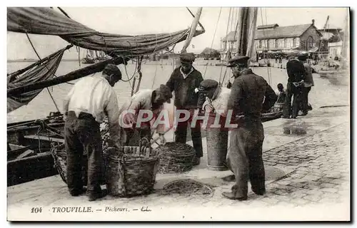 Cartes postales Trouville pecheurs TOP peche