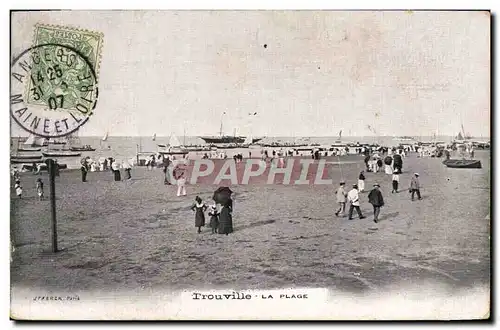 Cartes postales Trouville La plage