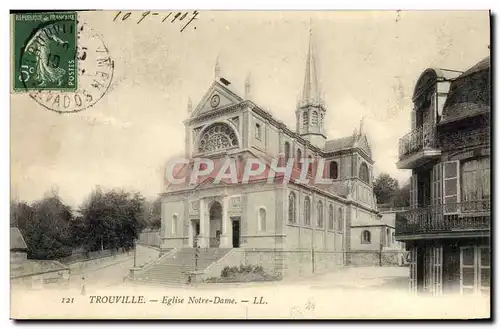 Cartes postales Trouville Eglise Notre dame