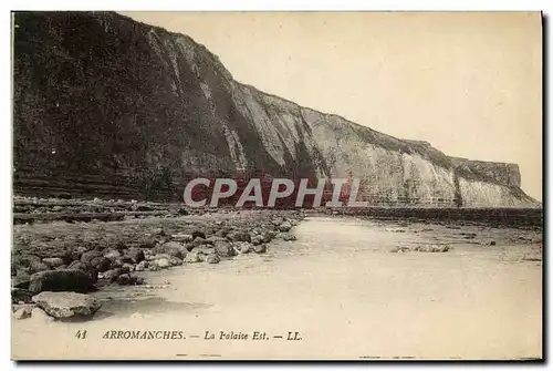 Ansichtskarte AK Arromanches La Falaise Est