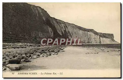 Ansichtskarte AK Arromanches La falaise Est