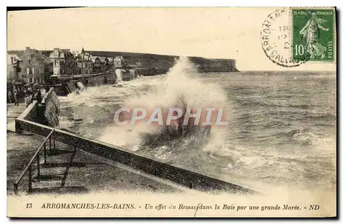 Ansichtskarte AK Arromanches Les Bains Un effet Du Ressac dans La Baie Par Une Grande Maree