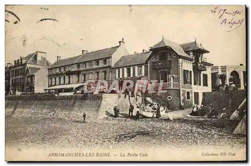 Ansichtskarte AK Arromanches Les Bains La Petite Cale