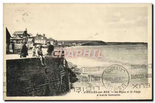 Ansichtskarte AK Asnelles Sur Mer La Digue Et La Plage A Maree Montante