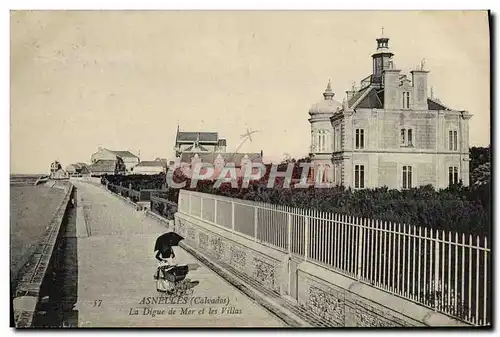 Cartes postales Asnelles La Digue De Mer Et Les Villas