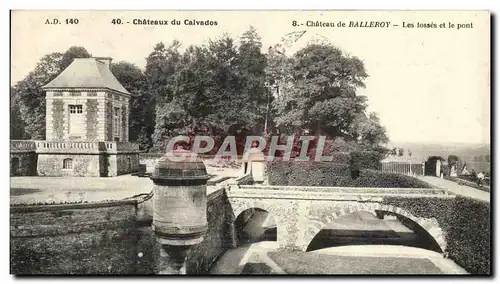 Ansichtskarte AK Chateaux du calvados Balleroy Les fosses et le pont