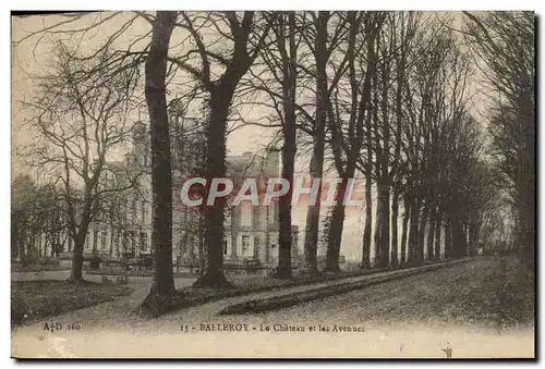 Cartes postales Balleroy Le chateau et les avenues