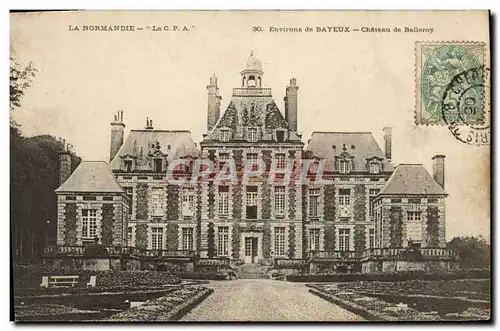 Cartes postales La normandoe Balleroy environs de bayeux chateau de balleroy