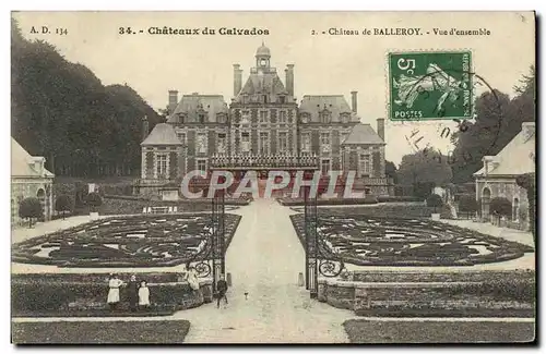 Cartes postales Chateaux du calvados chateau de Balleroy vue d&#39ensemble