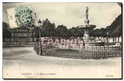 Ansichtskarte AK Bayeux la place du chateau