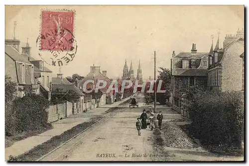 Cartes postales Bayeux La route de port en bessin