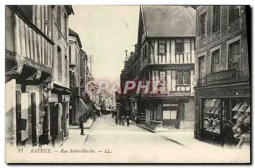 Cartes postales Bayeux rue saint martin