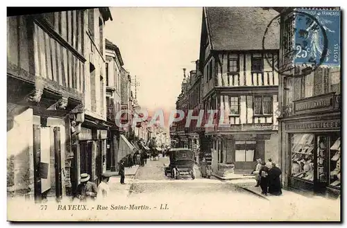 Cartes postales Bayeux rue saint martin