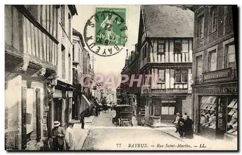 Cartes postales Bayeux rue saint martin