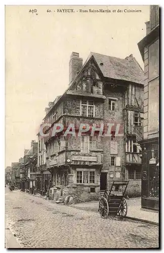 Ansichtskarte AK Bayeux Rues saint martin et des cuisiniers