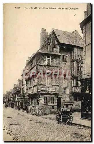 Ansichtskarte AK Bayeux Rues saint martin et des cuisiniers