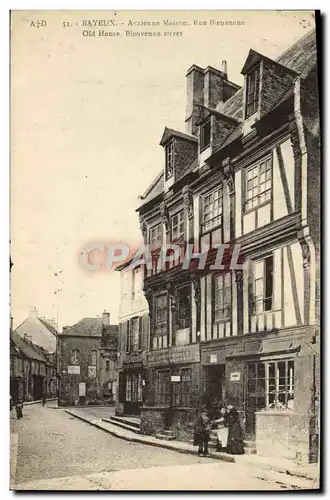 Cartes postales Bayeux ancienne maison Rue Bienvenue