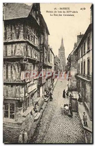 Ansichtskarte AK Bayeux maison de bois du 14eme Rue des Cuisiniers