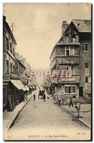 Cartes postales Bayeux La rue saint martin