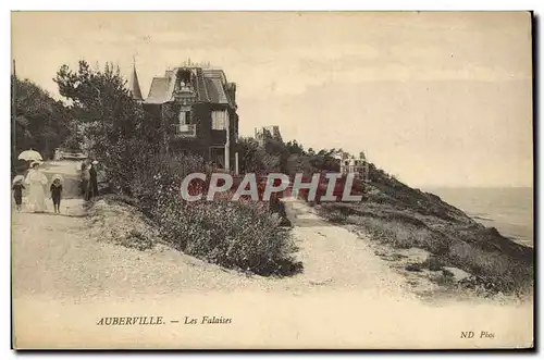 Cartes postales Auberville Les falaises