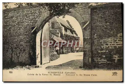 Cartes postales Auberville Entree de la ferme du manoir