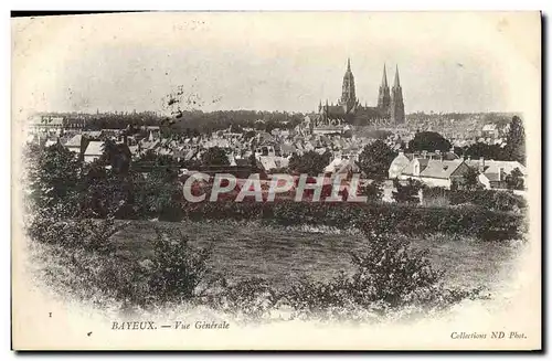 Cartes postales Bayeux vue generale