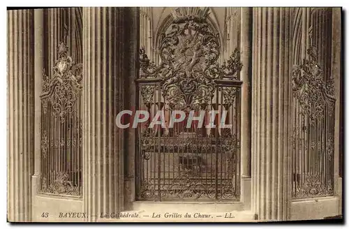 Cartes postales Bayeux La cathedrale Les grilles du choeur