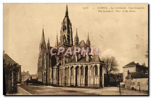 Cartes postales Bayeux le cathedrale vue d&#39ensemble